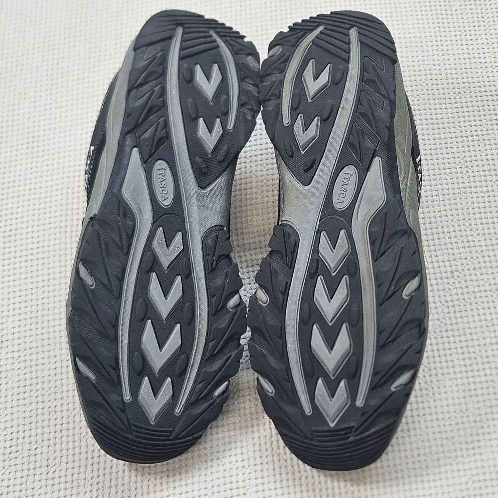 Itasca Black Grey Leather Hiking Shoes Trail Sneakers 451050 Men's 7.5 Women's 9